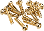 Fender 0994926000 Element/Schakelaar Montageschroeven Goud Kruiskop Ronde Kop Set van 12