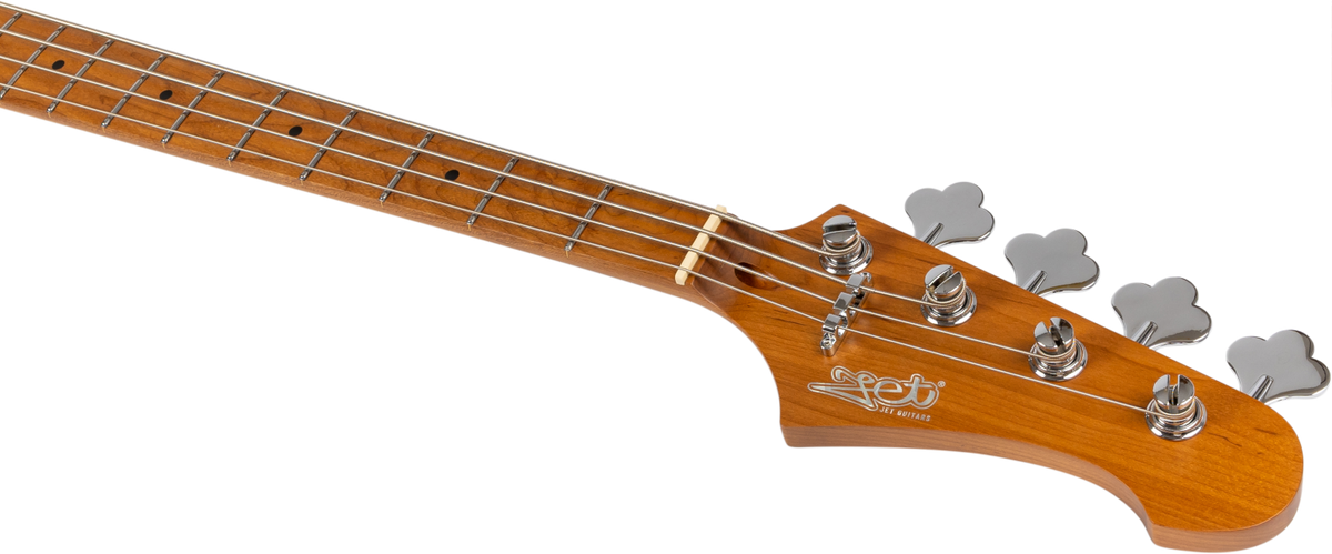 JET Guitars JJB-300 VYW – elektrische basgitaar – JB-stijl Bas Vintage Geel