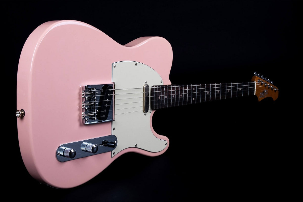 JET Guitars JT-300 PK R – elektrische gitaar – T-stijl Schelp Roze, palissander toets