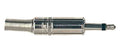 Boston S-120 Jack plug mini, 3,5mm, 2-polig, nikkel, met veer 5mm