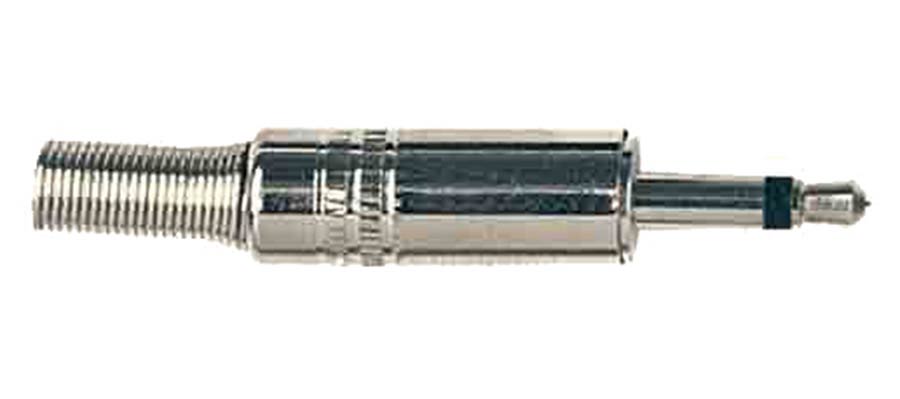 Boston S-120 Jack plug mini, 3,5mm, 2-polig, nikkel, met veer 5mm