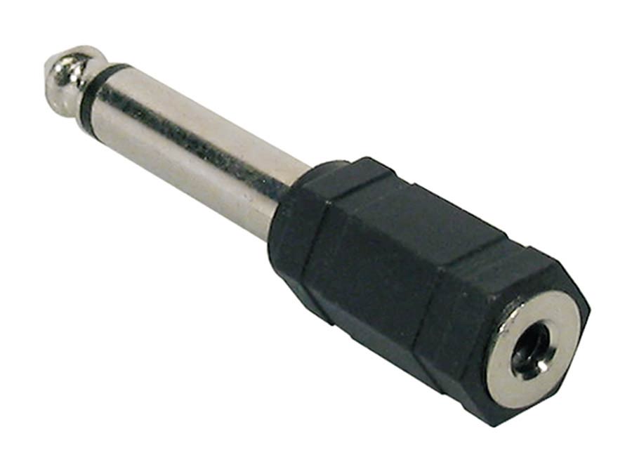 Boston AT-155 Verloop plug, 3,5mm jack female mono, 6,3mm jack male mono