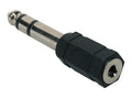 Boston AT-165 Verloop plug, 3,5mm jack female stereo, 6,3mm jack male stereo