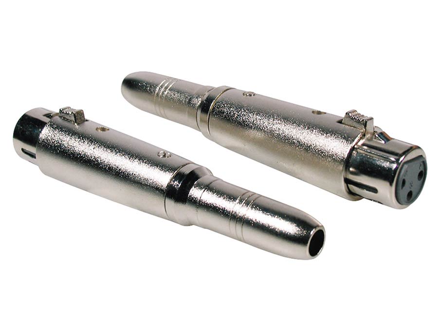 Boston AT-310 Verloop plug, XLR female metaal, 6,3mm jack female mono