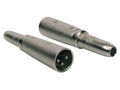 Boston AT-320 Verloop plug, XLR male metaal, 6,3mm jack female mono
