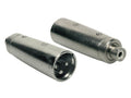 Boston AT-500 Verloop plug, XLR male metaal, RCA female