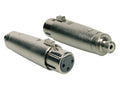 Boston AT-520 Verloop plug, XLR female metaal, RCA female