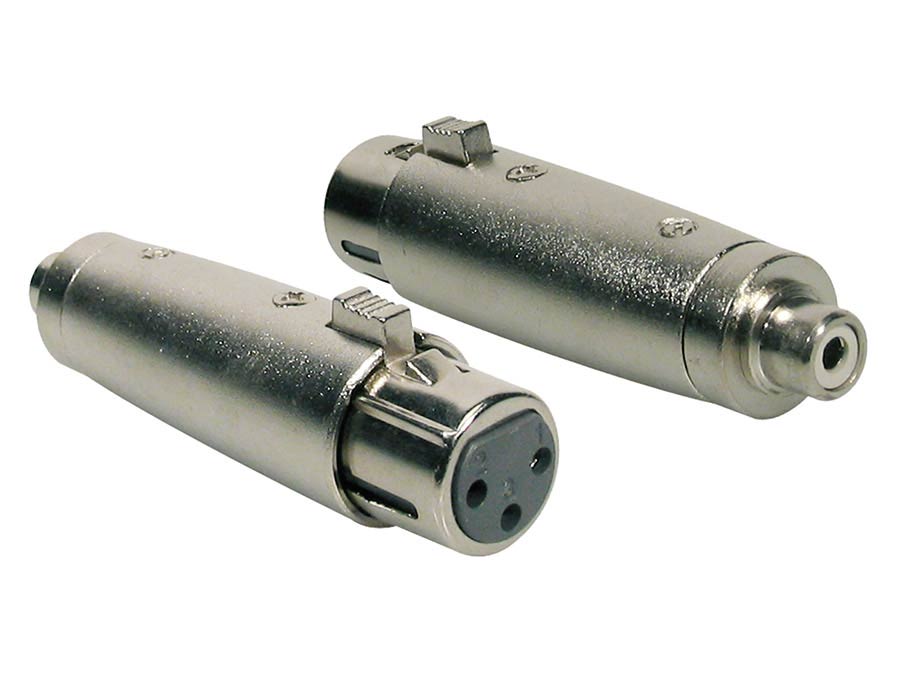 Boston AT-520 Verloop plug, XLR female metaal, RCA female