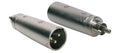 Boston AT-530 Verloop plug, XLR male metaal, RCA male