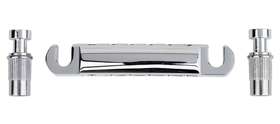Boston T-70-C Staartstuk gitaar, LP-model, chroom, met studs and anchors