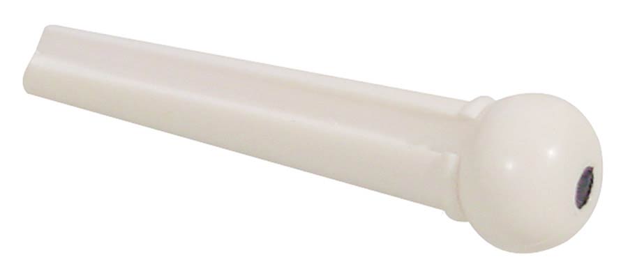 Boston 2084 Brugpen, kunststof, wit met zwarte stip, 12-pack