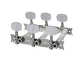 Boston 128-P Stemmechanieken voor klassieke gitaar, nylon as, 3x links+3x rechts, 70mm, parelmoer knoppen