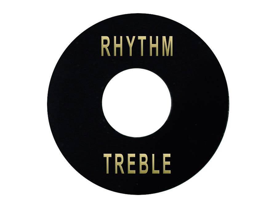 Boston EP-508-B Toggle switch plate, black with gold imprint
