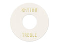 Boston EP-508-W Toggle switch plate, white with gold imprint