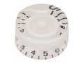 Boston KW-110 Speed knob (hatbox), transparent white