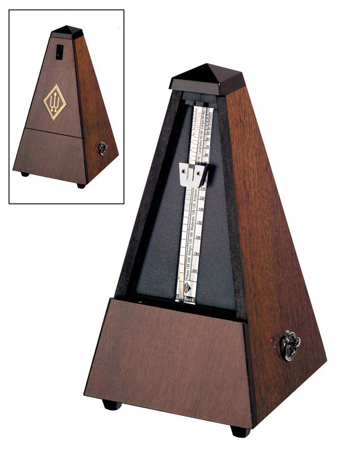 Wittner Metronoom - Piramide, Houten Kast, zonder Bel, Hoogglans