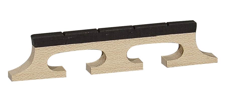 Boston P-9412 Brug voor banjo, esdoorn, ebben kam, hoogte: 1/2", voor tenor banjo