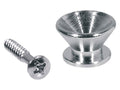 Boston EP-F-C Strap buttons, metaal, chroom, met schroef, v-model, diameter 14mm, 2-pack
