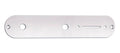 Boston CP-TE-AC Control plate, 32x160mm, Teaser, 9,5mm holes for inch pots, chrome