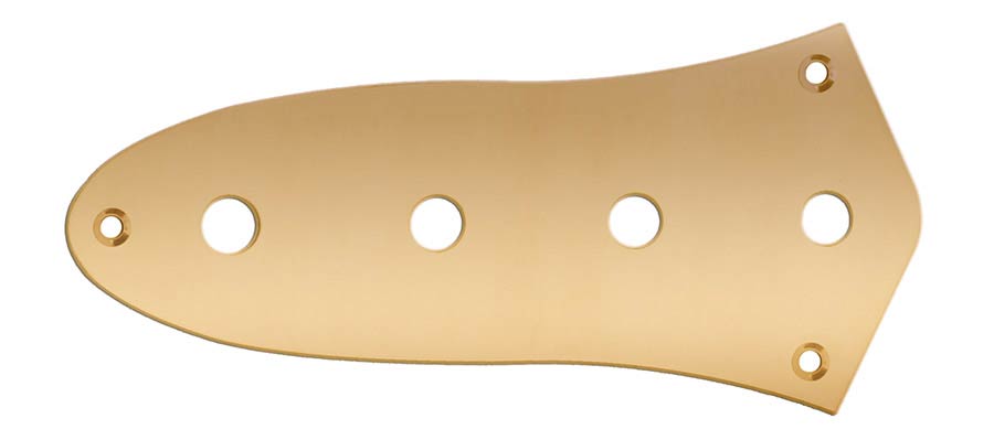 Boston CP-JB-AG Control plate, Jocker bass, 9,5mm holes for inch pots, gold