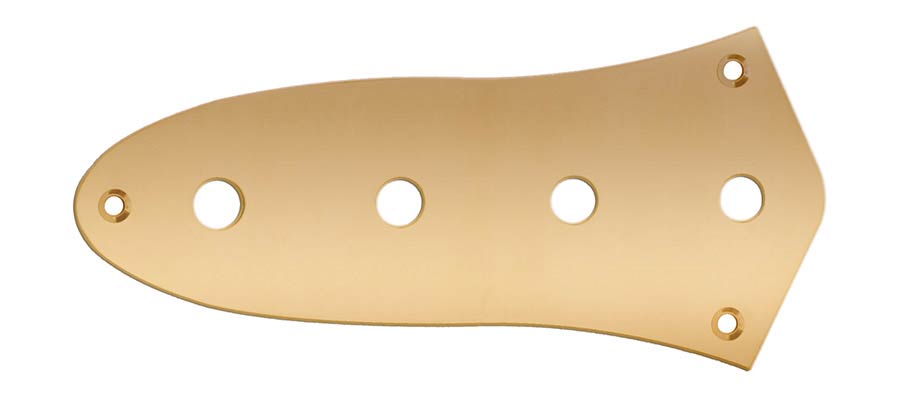 Boston CP-JB-G Control plate, Jocker bass, 8,5mm holes for metric pots, gold