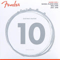 Fender snarenset elektrisch, nickel roundwound, regular: 010-013-017-026-036-046