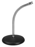 Boston MS-2100 Tafel microfoonstatief, ronde voet, met zwanenhals 36cm