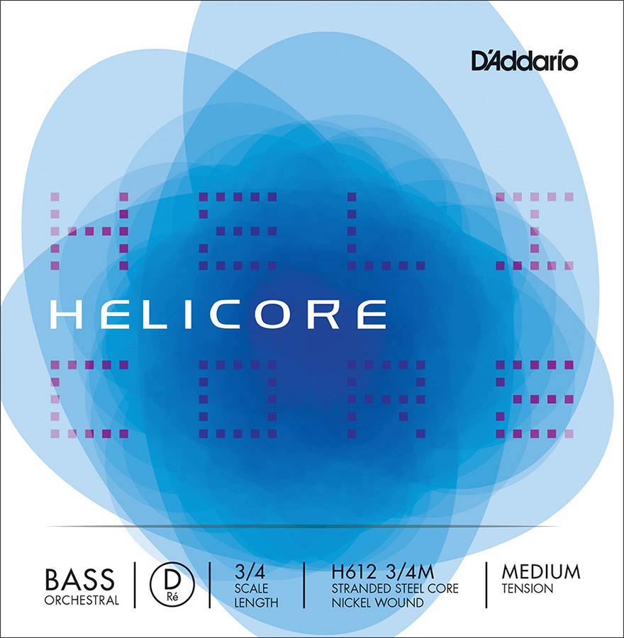 D'Addario H612-34M Contrabassnaar D-2 3/4 Medium Nikkel