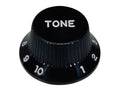 Boston KB-244-T Bell knob, Stallion, for inch type pot shaft, black, tone