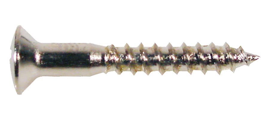 Boston WS-04-N Screw, 3,5x25mm, 12pcs, oval countersunk, nickel