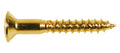 Boston WS-04-G Screw, 3,5x25mm, 12pcs, oval countersunk, gold