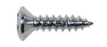 Boston TS-01-C Screw, 3x12mm, 12pcs, oval countersunk, tapping, for pickguard, chrome