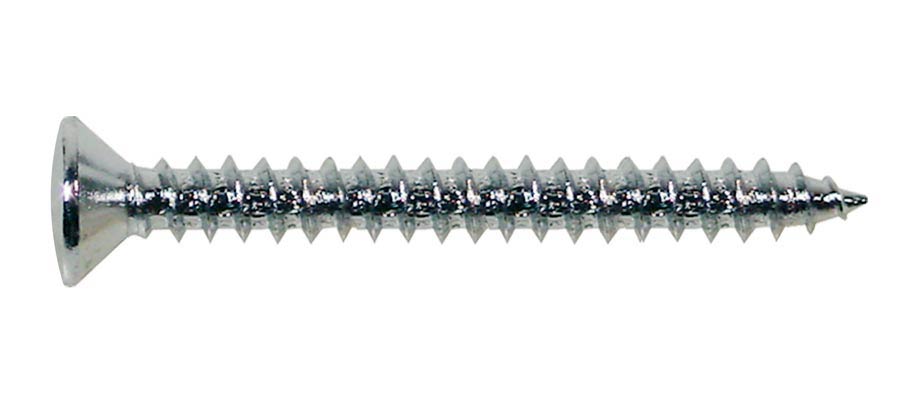 Boston TS-03-N Screw, 4x45mm, 12pcs, oval countersunk, tapping, for neck mount, nickel