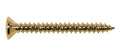 Boston TS-03-G Screw, 4x45mm, 12pcs, oval countersunk, tapping, for neck mount, gold