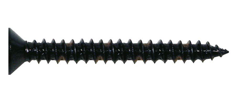 Boston TS-05-B Screw, 3,5x25mm, 12pcs, flat countersunk, tapping, black