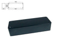 Boston BPC-5-BKM Pickup cover, 5-string no holes, mat black, 104,0x34,5x23,0mm