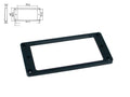 Boston HPF-04-SBK Pickup ring, humbucker, flat, black, plastic, height: 4,2- 6,0mm, low