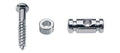 Boston SH-8-C Snaargeleider, cilinder model, chroom, hoogte 6.5mm, inclusief bus en schroef