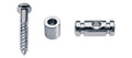 Boston SH-10-C Snaargeleider, cilinder model, chroom, hoogte 9.0mm, inclusief bus en schroef