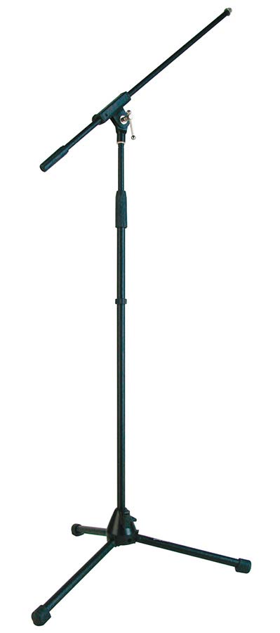Boston MS-1400-BK Microfoonstatief met hengel en in hoogte verstelbaar 94-168cm , zwart