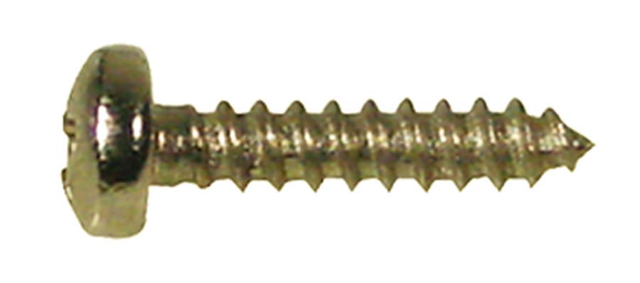 Boston TS-14-M Screw, 2,2x6,5mm, 12pcs, dome head, tapping, for trussrod cover and tuners short, brass