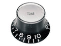 Boston KB-130-T Bell knob SG model, black with chrome cap, metric fit, tone