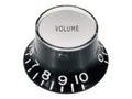Boston KB-130-V Bell knob SG model, black with chrome cap, metric fit, volume