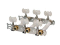Boston 129-B Stemmechanieken voor klassieke gitaar, nylon as, 3x links+3x rech 70mm, nikkel, vlindermodel knoppe