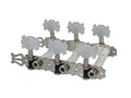Boston 131-B Stemmechanieken voor klassieke gitaar, nylon as, 3x links+3x rechts, 70mm, nikkel, butterfly knoppe