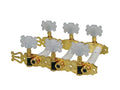 Boston 131-BG Stemmechanieken voor klassieke gitaar, nylon as, 3x links+3x rechts, 70mm, goud, butterfly knoppen
