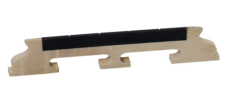 Boston P-10412 Brug voor banjo, esdoorn, ebben kam, hoogte: 1/2", voor 4 snarige banjo