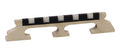 Boston P-1258 Brug voor banjo, esdoorn, ebben+galalith kam, voor 5 snarige banjo, hoogte: 5/8"