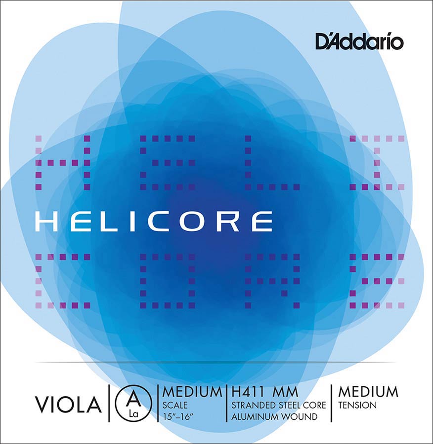 D'Addario H411-MM Altvioolsnaar A-1 15"-16" Medium Aluminium