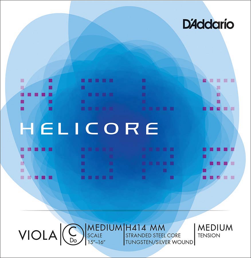D'Addario H414-MM Altvioolsnaar C-4 15"-16" Medium Wolfram/Zilver